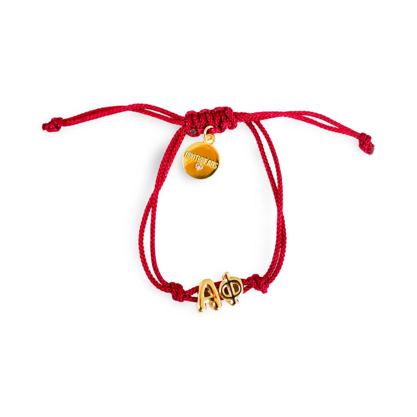 Alpha Phi Bubble Letter Bracelet