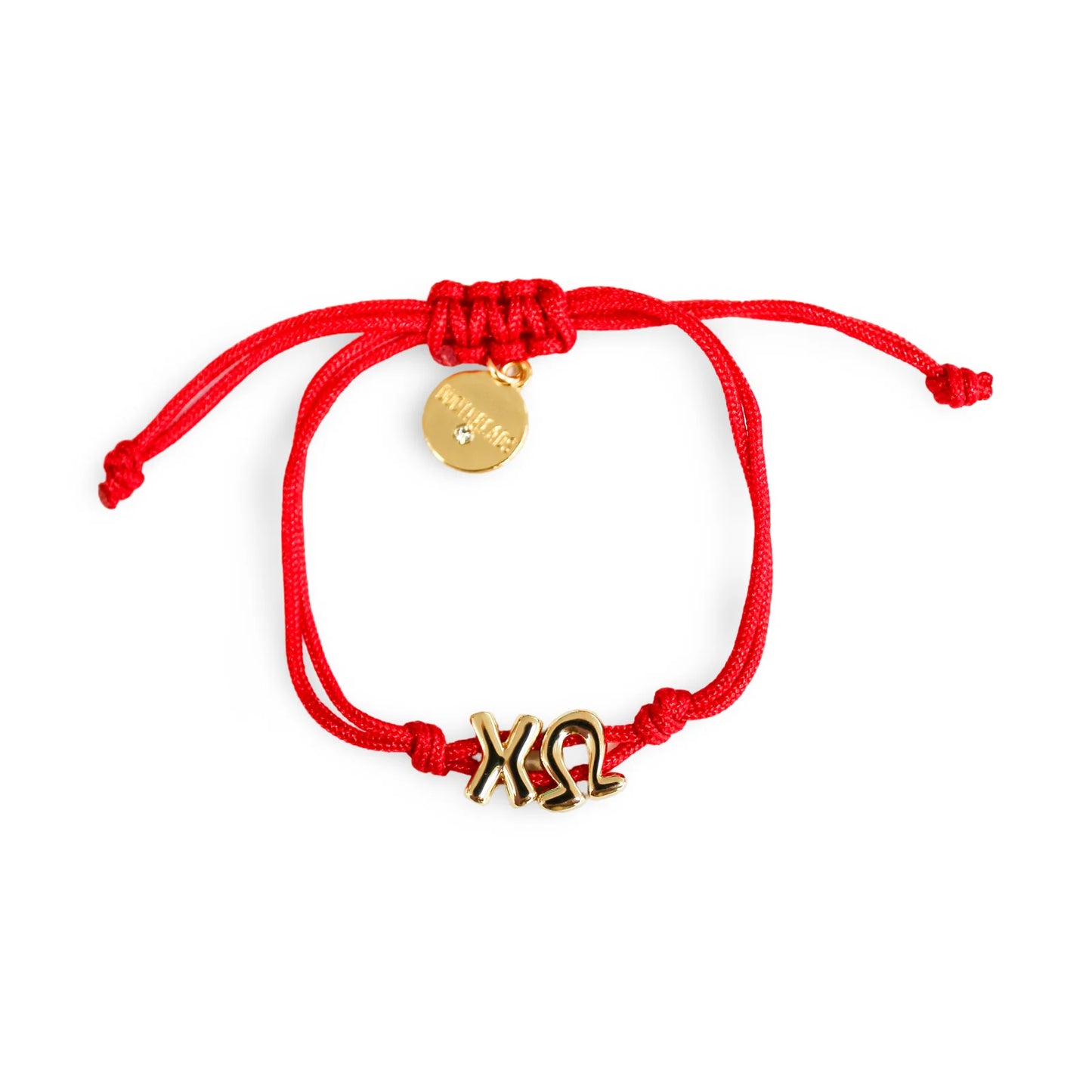 Chi Omega Bubble Letter Bracelet