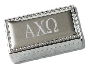 Alpha Chi Omega Rectangular Pin Box