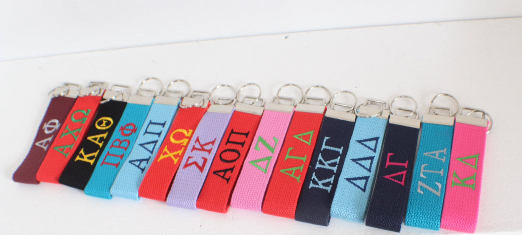 Delta Zeta Wristlet Keychain