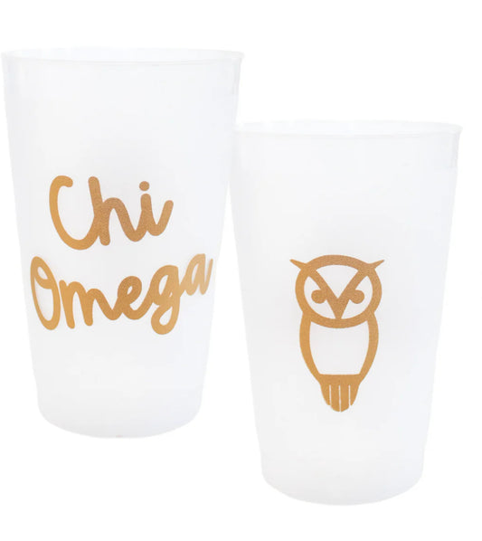 Chi Omega Golden Frost Flex Cup