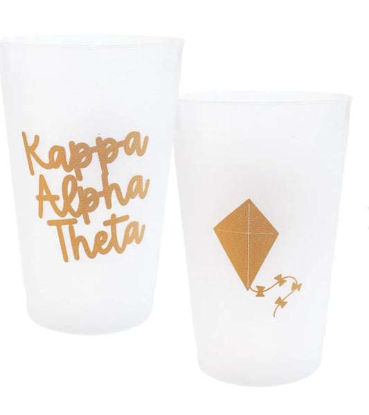 Kappa Alpha Theta Golden Frost Flex Cup