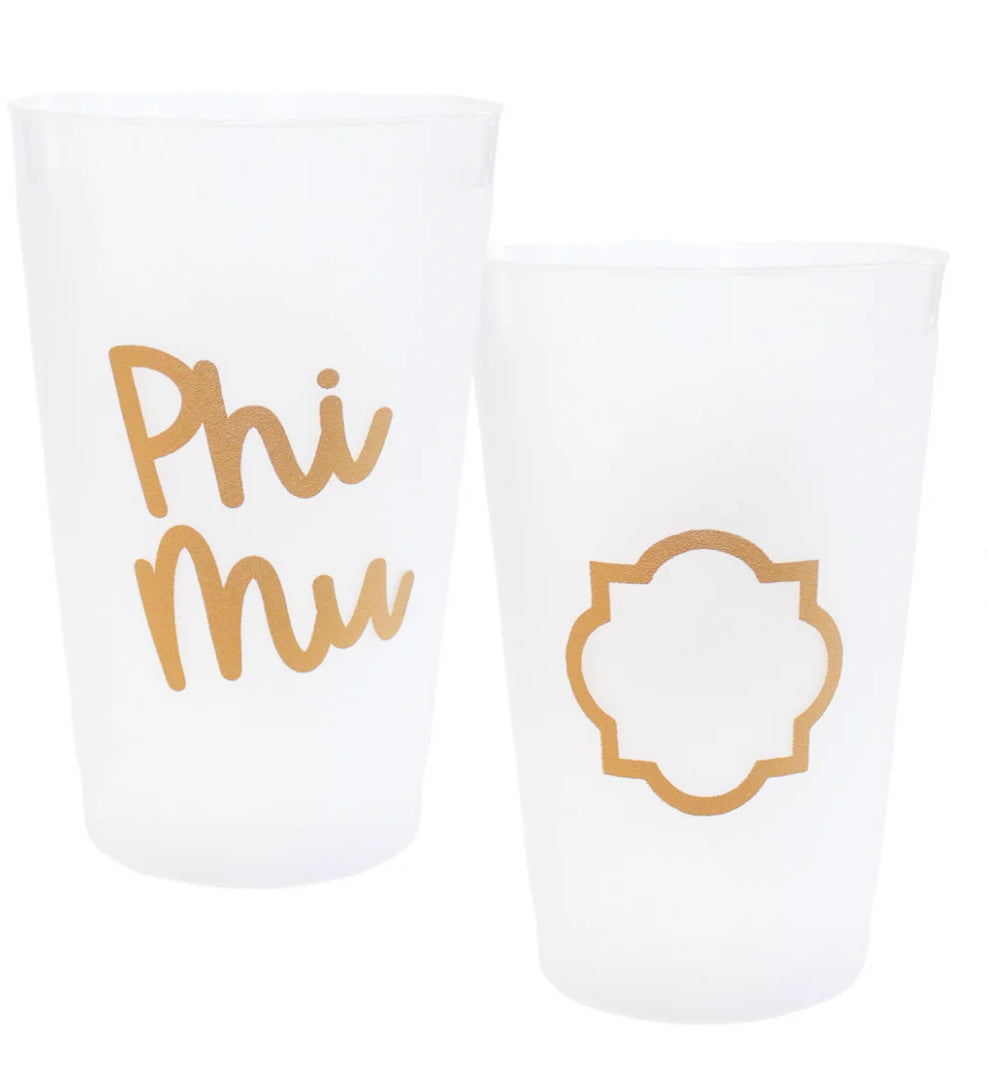 Phi Mu Golden Frost Flex Cup