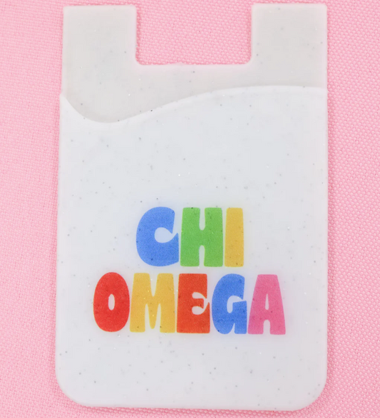 Chi Omega Shimmer Phone Wallet