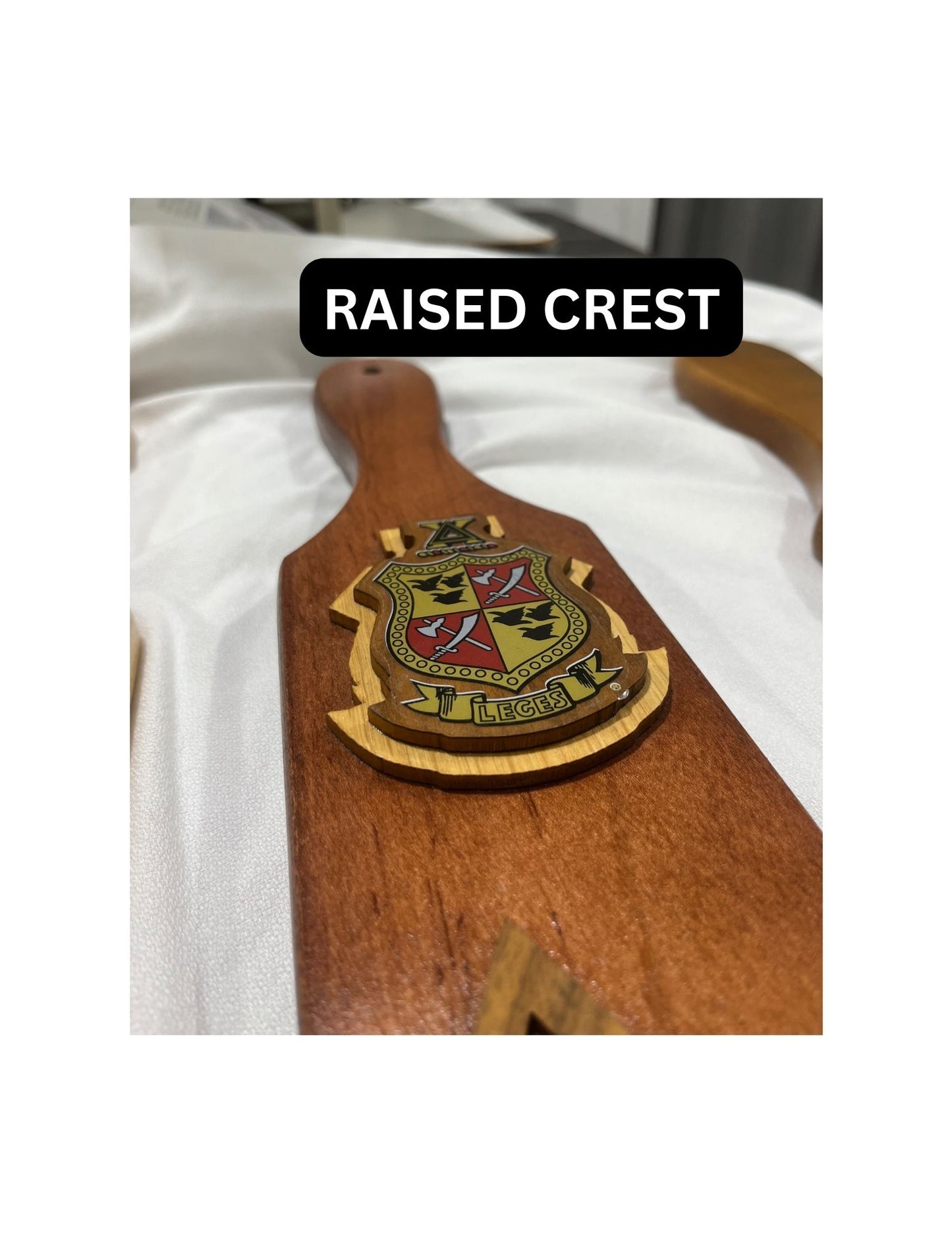 Fraternity Paddle WITH RAISED CREST