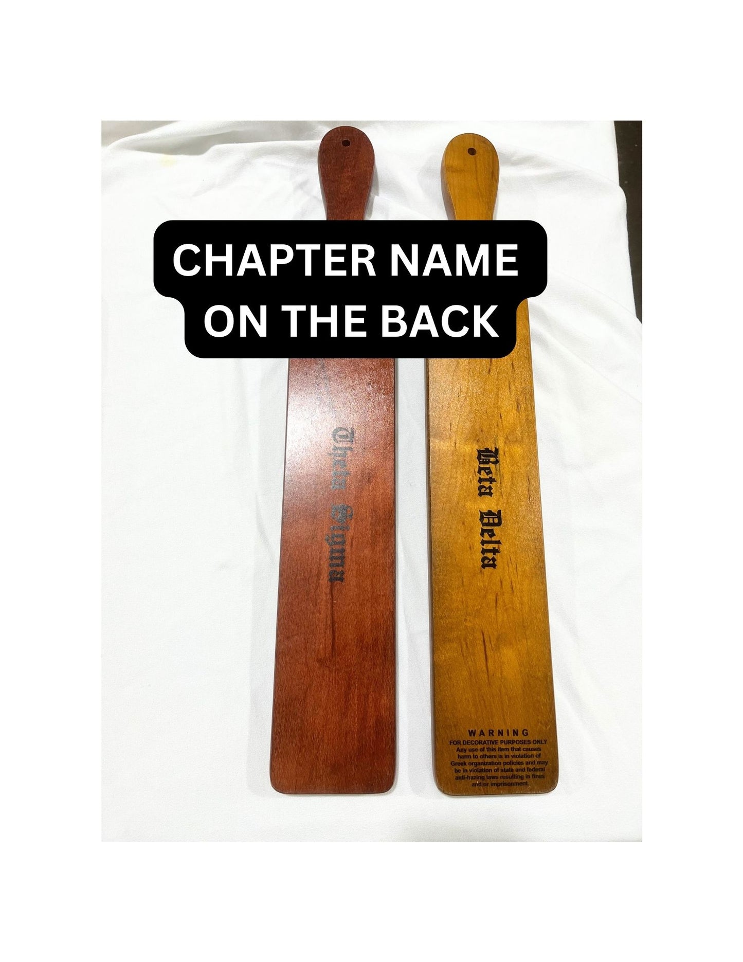 Fraternity Paddle WITH RAISED CREST – The Trunk Tuscaloosa