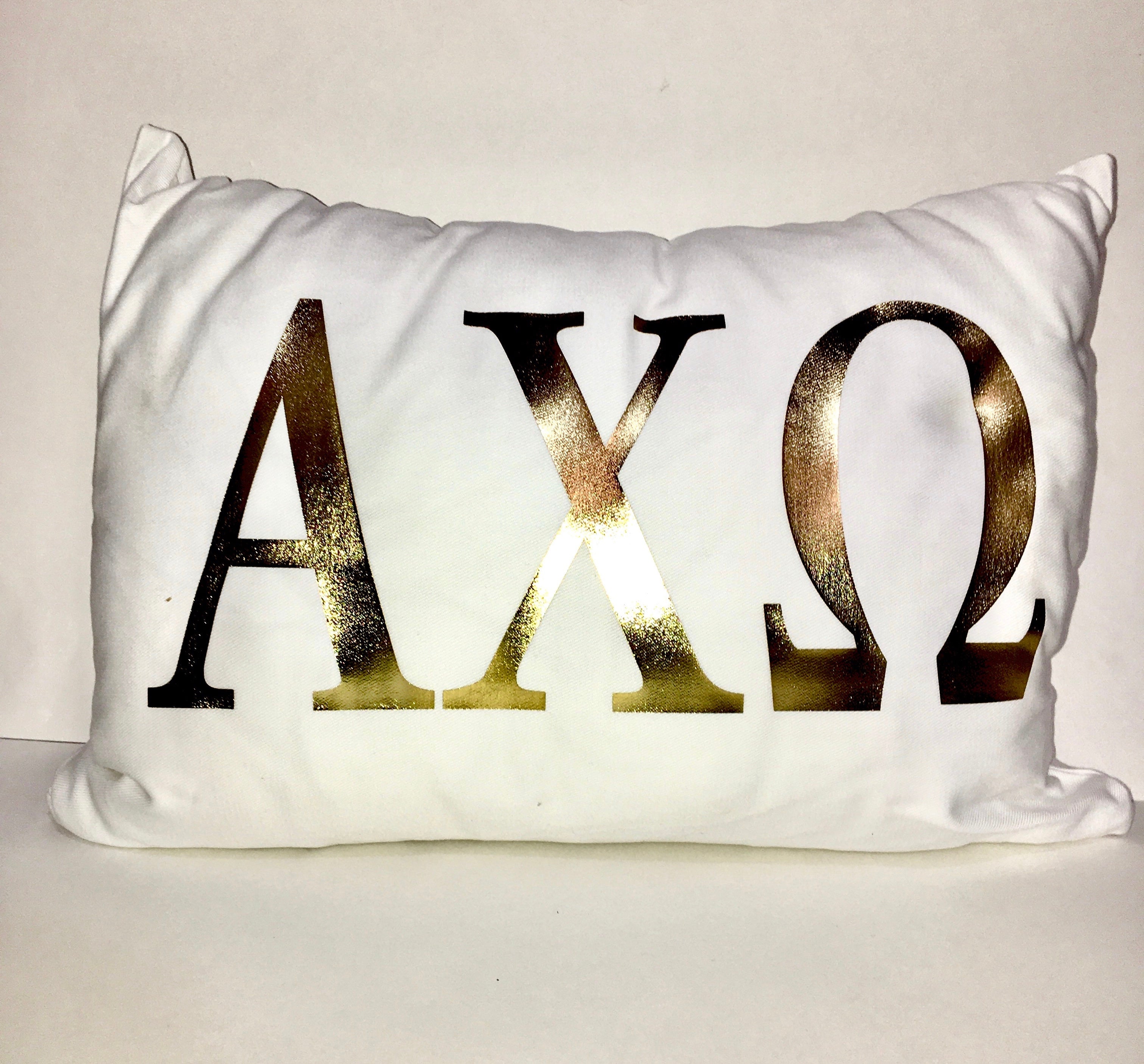 Alpha Chi Omega Circle Monogram Pillow – Over The Moon Greek