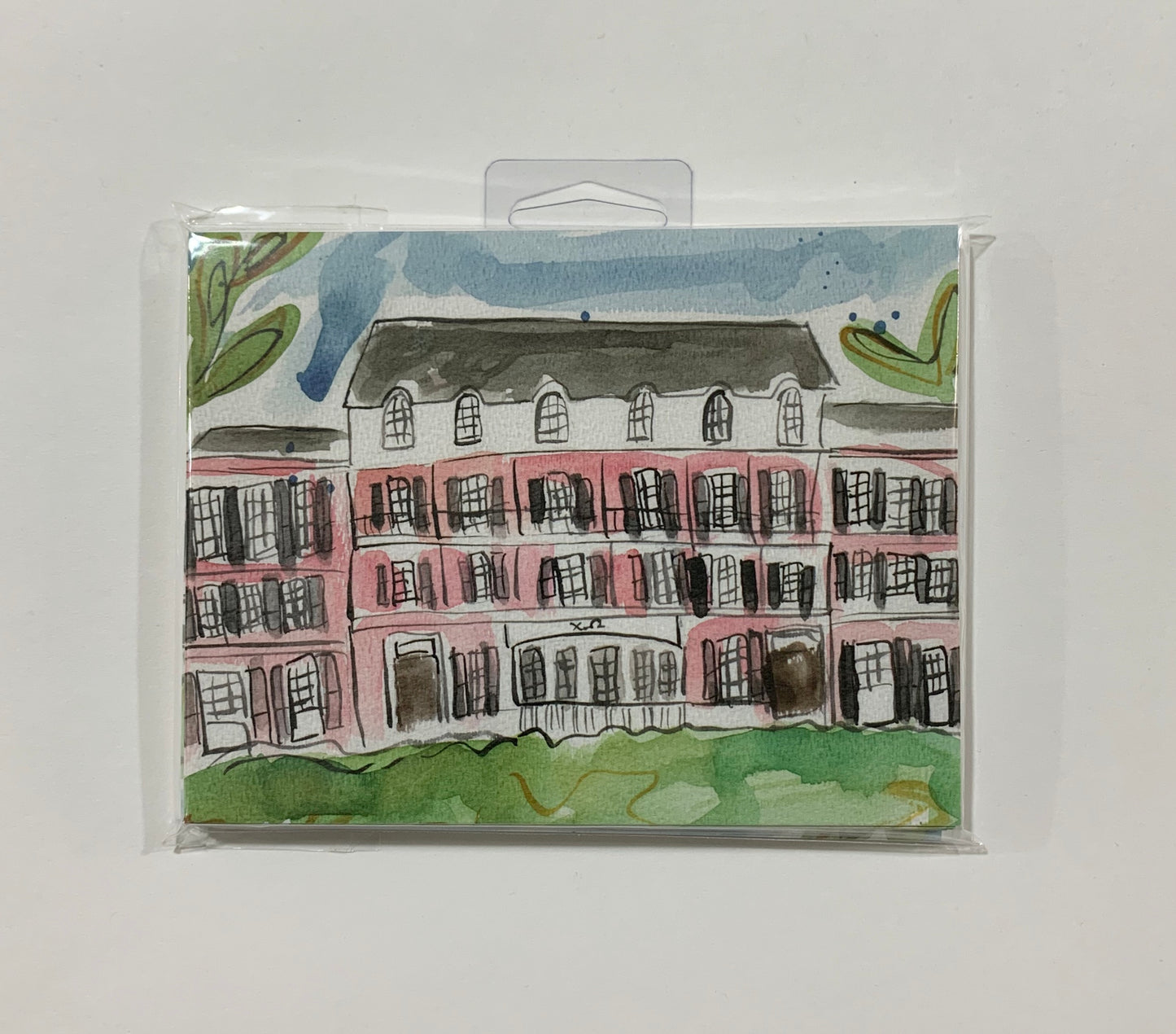 Chi Omega Sorority House Notecard Set